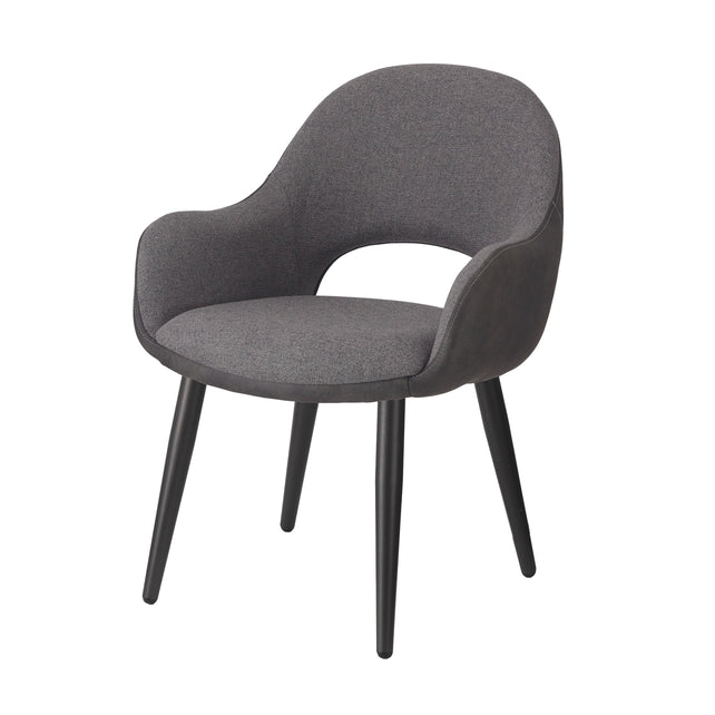2x Dining chair AUGUST 64x61x84cm  fossil grey