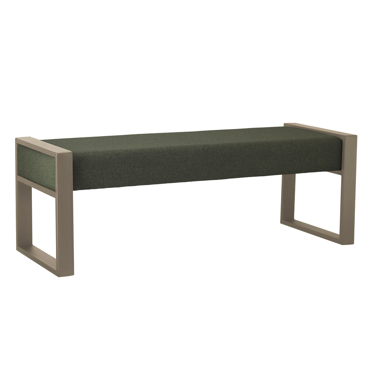 Bench BARNABY 126x45x45cm moss green