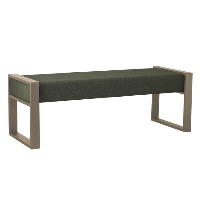 Sitzbank BARNABY 126x45x45cm moosgrün