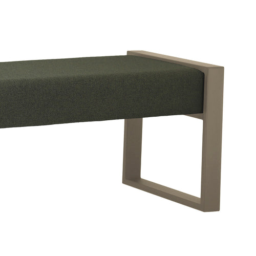 Bench BARNABY 126x45x45cm moss green