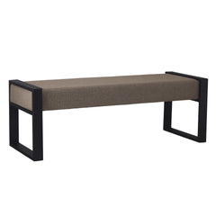 Bank BARNABY 126x45x45cm strukturiert taupe
