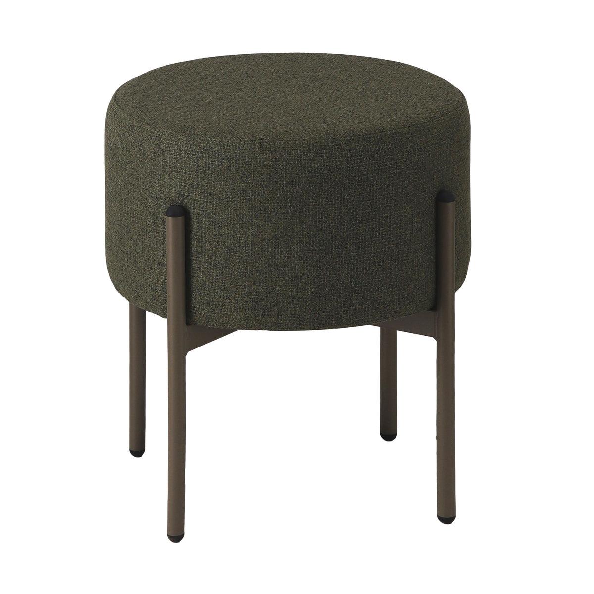 Stool BROOKS Ø42x44cm moss green