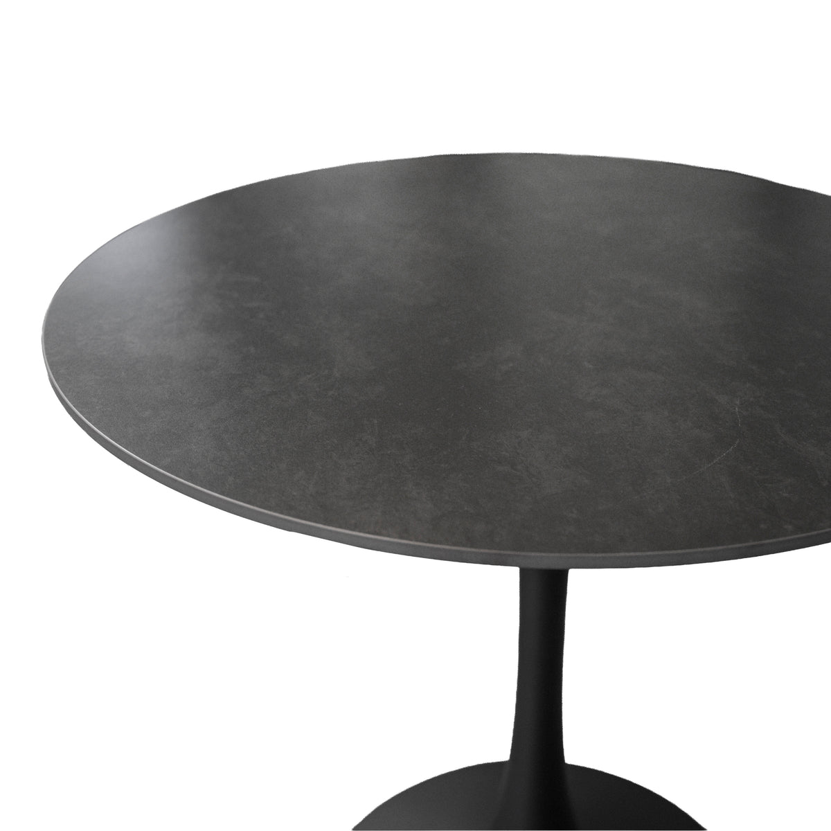 2x Bistro table BRENNER sintered stone Ø80x75cm anthracite