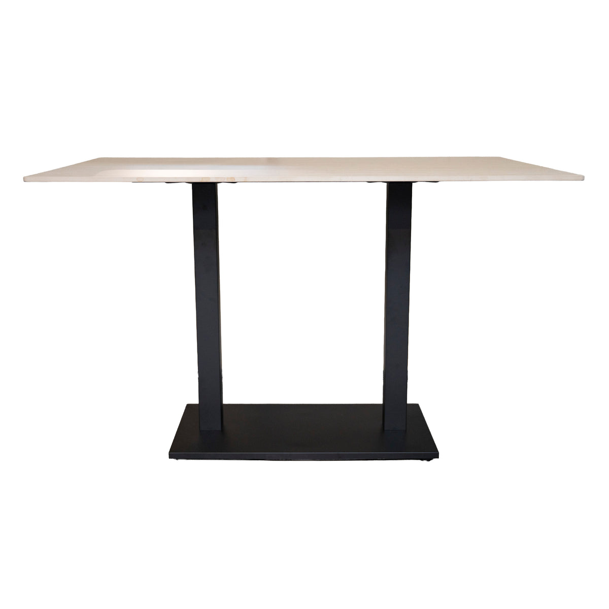 2x Bistrotafel BRYCE gesinterd steen 120x80x75cm beige