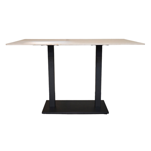 2x Bistrotafel BRYCE gesinterd steen 120x80x75cm beige
