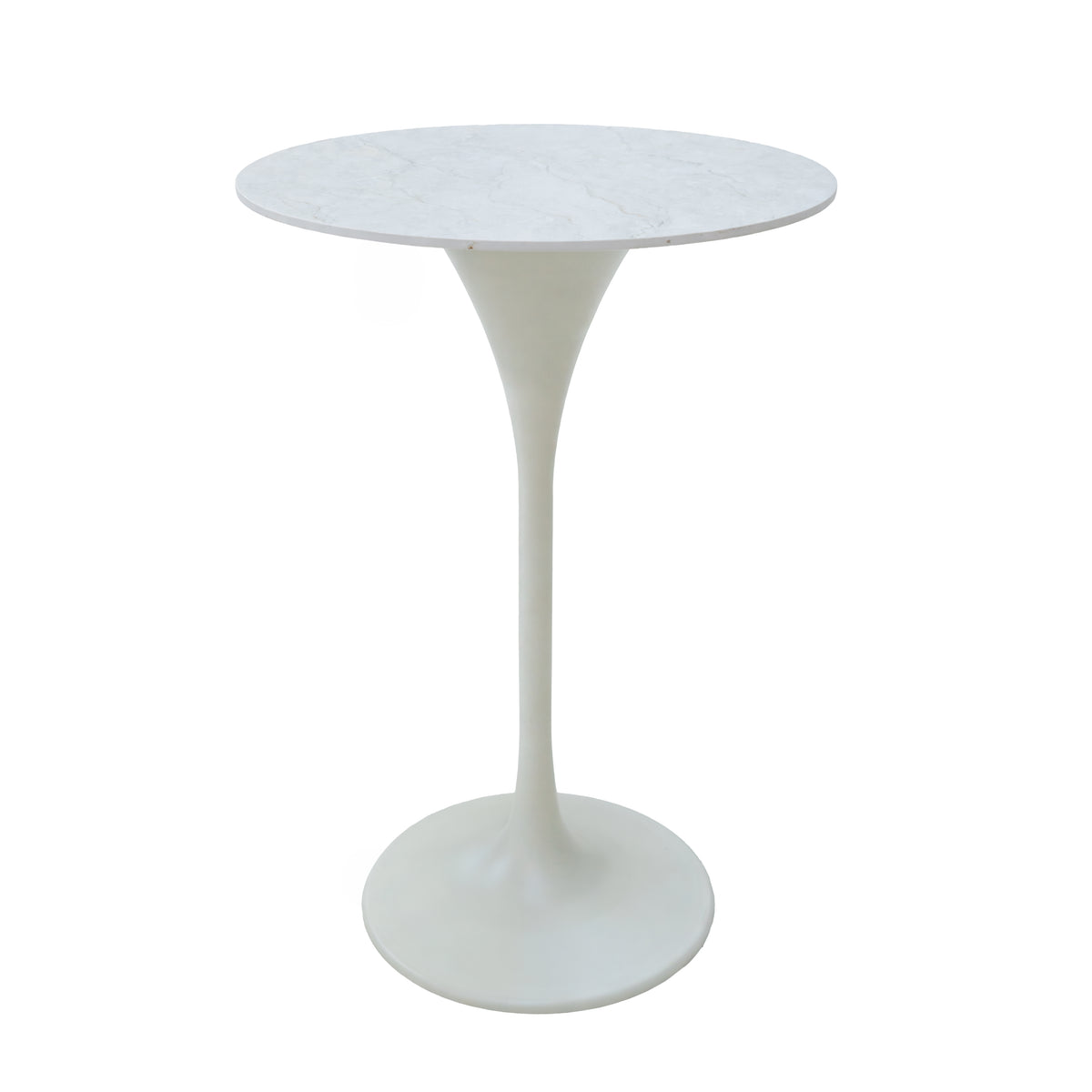 Buitenbartafel TULUM Ø70x104cm crèmewit