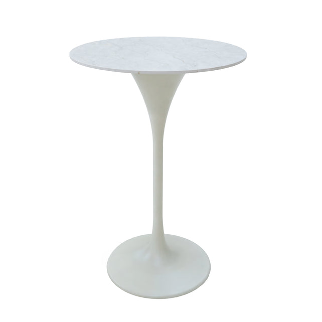 Buitenbartafel TULUM Ø70x104cm crèmewit