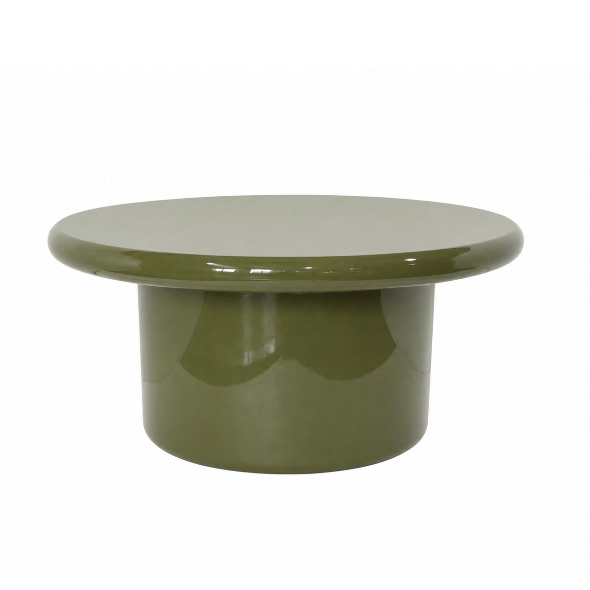 Coffee table LUCIDO Ø80x38cm olive