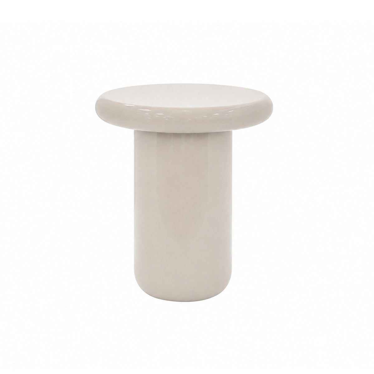 Side table LUCIDO Ø45x51cm oat milk