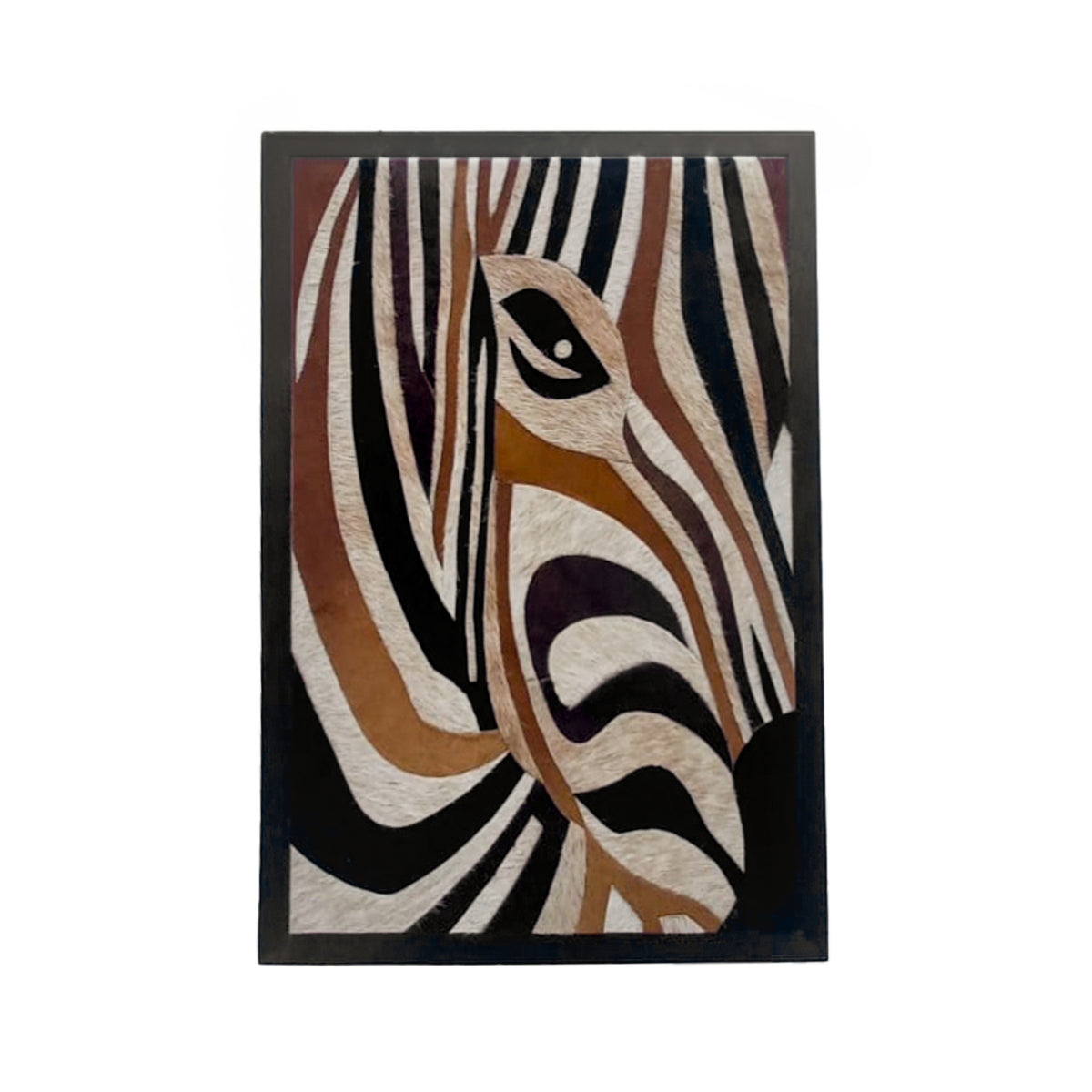 Wall art MAHBIZA 100% leather 50x70cm brown