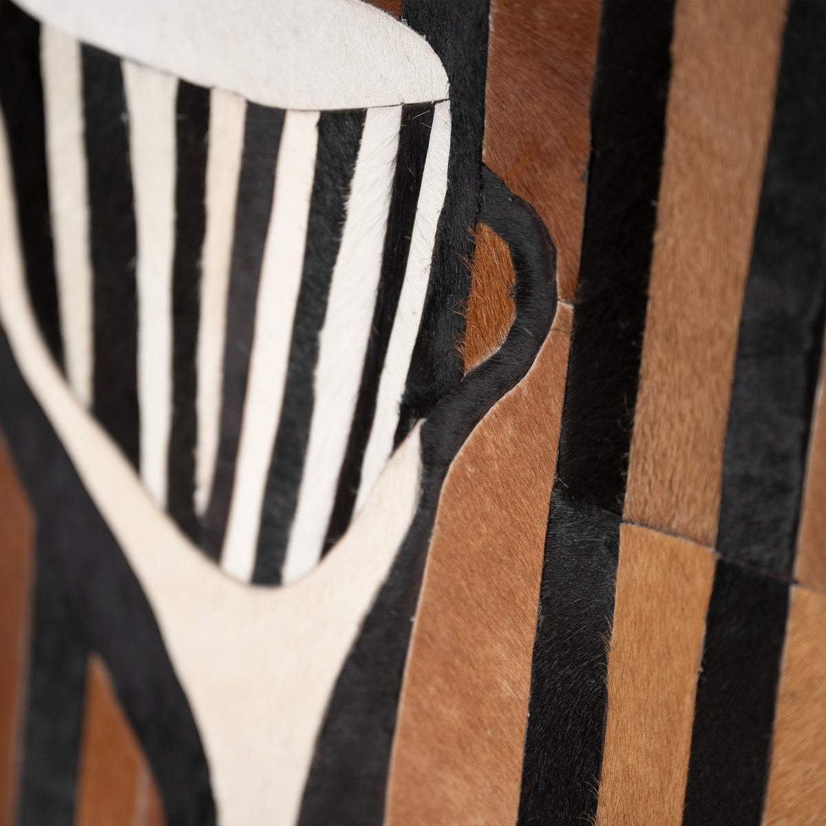 Wall art LETHA 100% leather 60x60cm brown