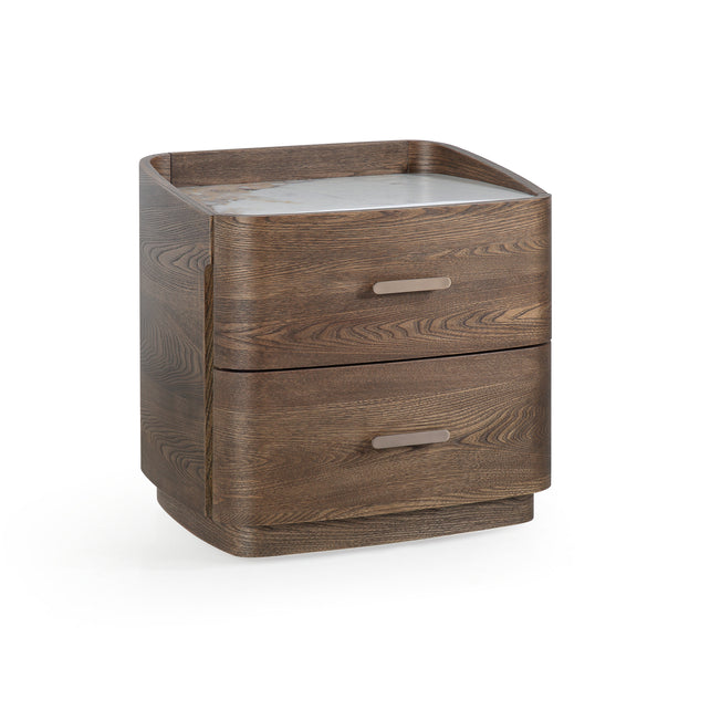 Bedside TASMANIA w/ceramic top 55x45x55cm acorn