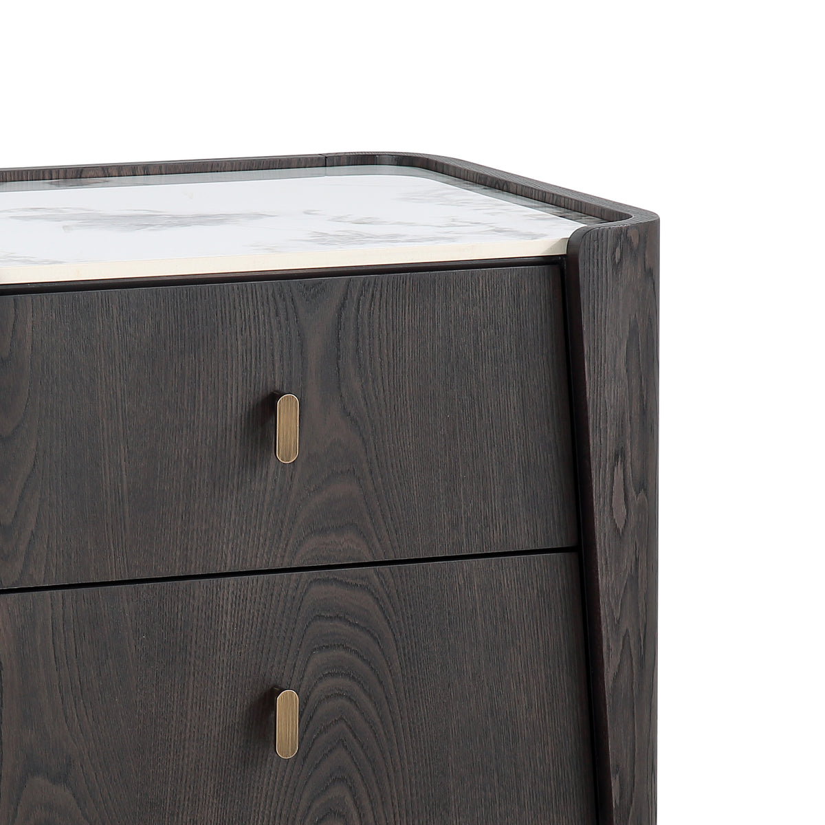 Nachtkastje BYRON met keramisch blad 55x45x55cm midnight mocha