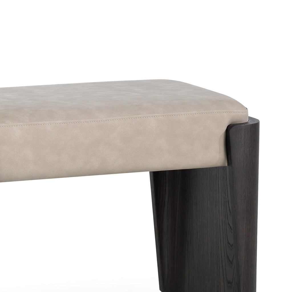 Hocker BYRON 60x40x45cm Mitternachts-Mokka