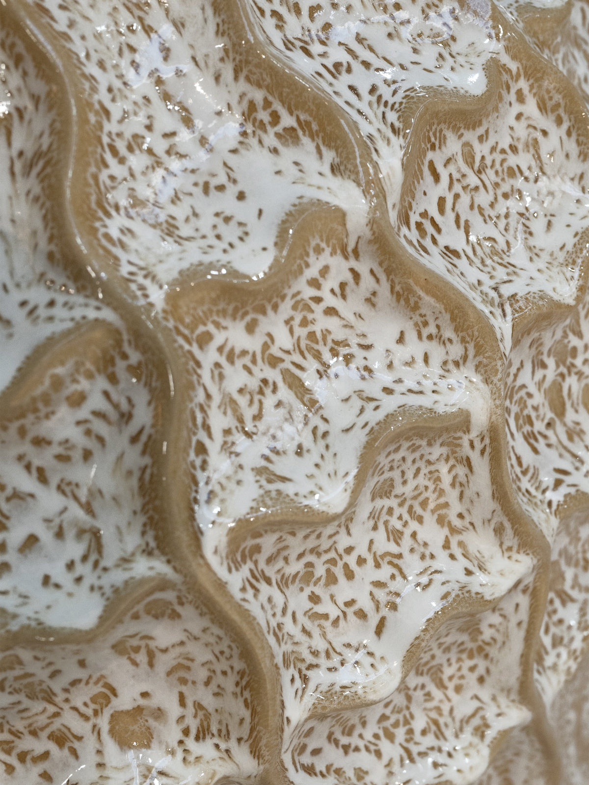 Vase DRACO ceramic 30x21x44cm beige mix