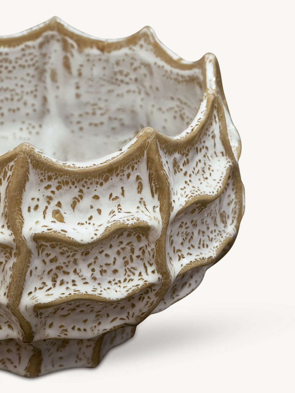 Pot ALBUS ceramic Ø30x20cm beige mix