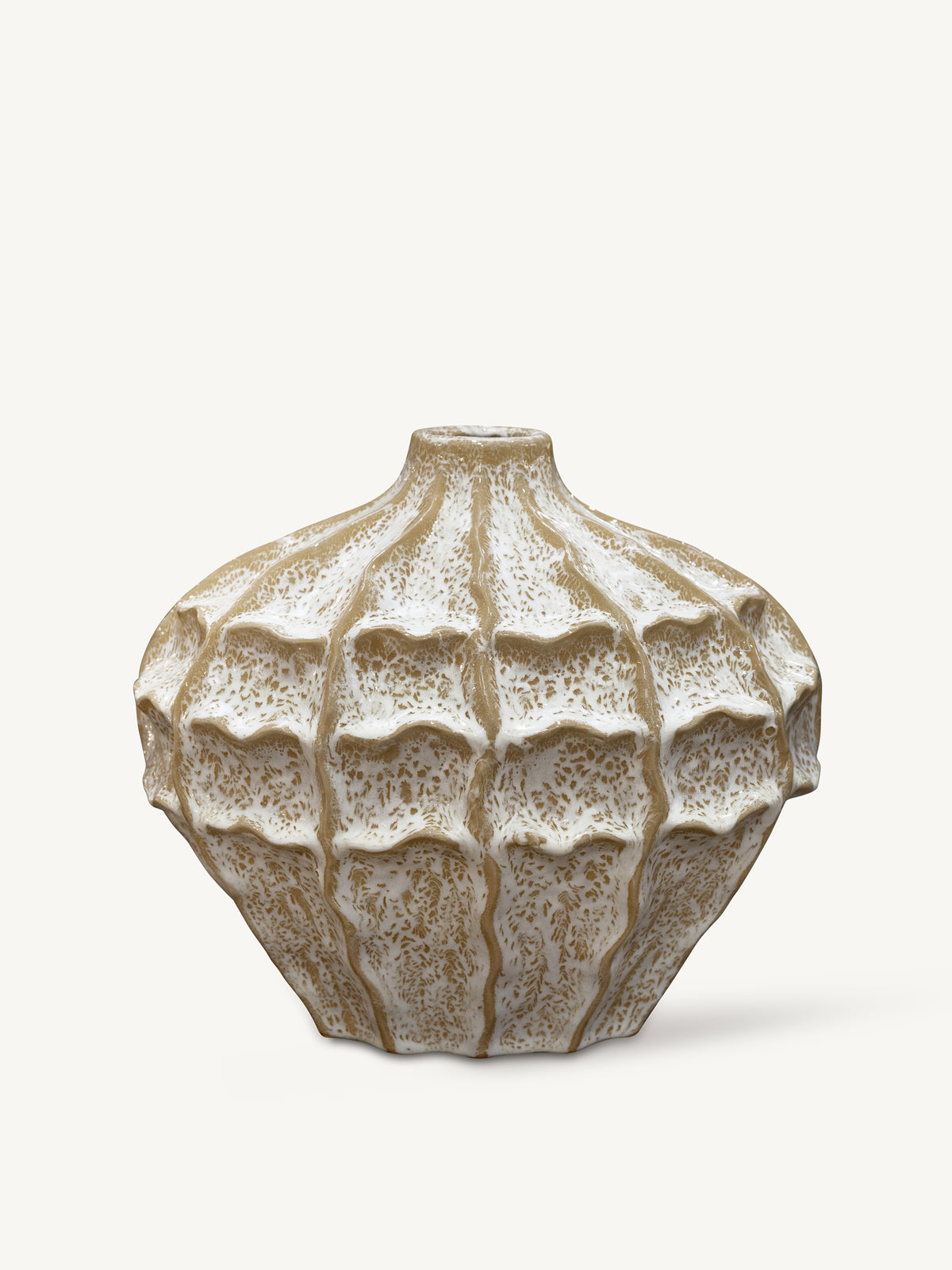 Vase HAGRID ceramic 33x23x29cm beige mix