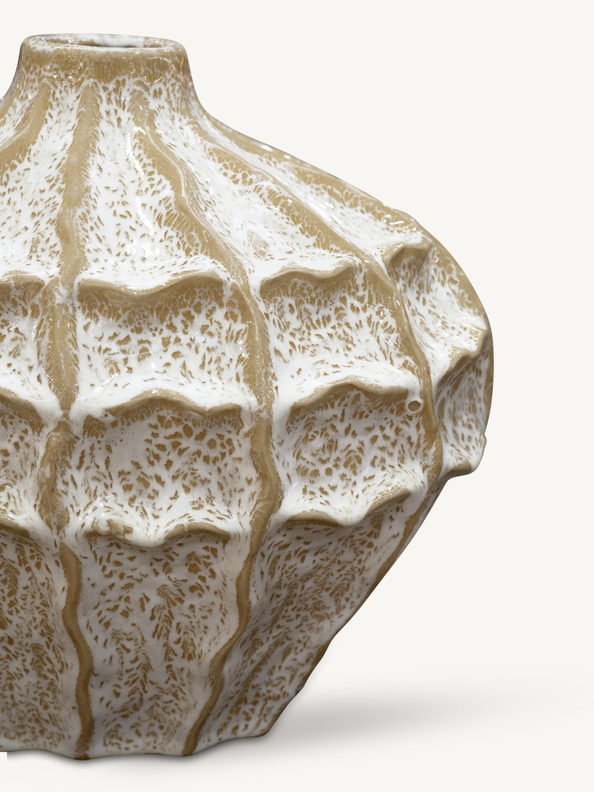 Vase HAGRID ceramic 33x23x29cm beige mix
