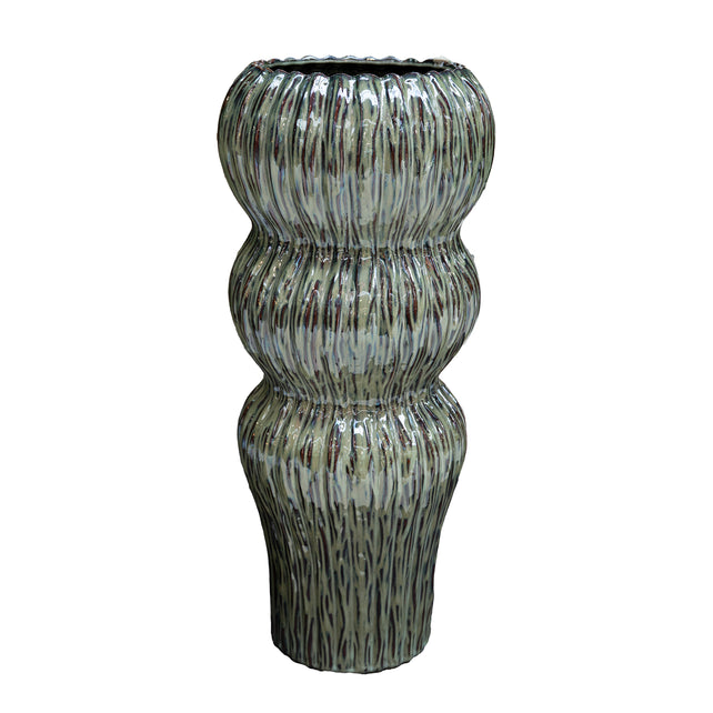 Vase KAMBODSCHA Keramik Ø34x80cm grün