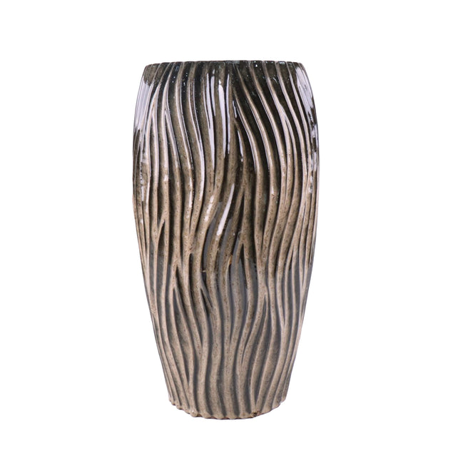 Vase BRUNEI Keramik Ø32x59cm braun
