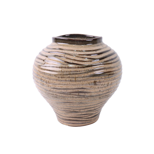 Vase MACAU ceramic Ø20x20cm soft brown