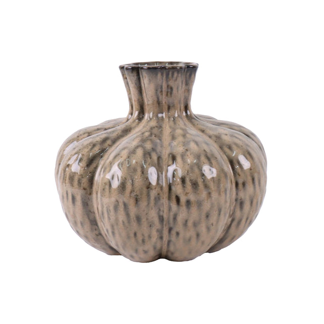 Vase LAOS ceramic Ø21x17cm soft brown