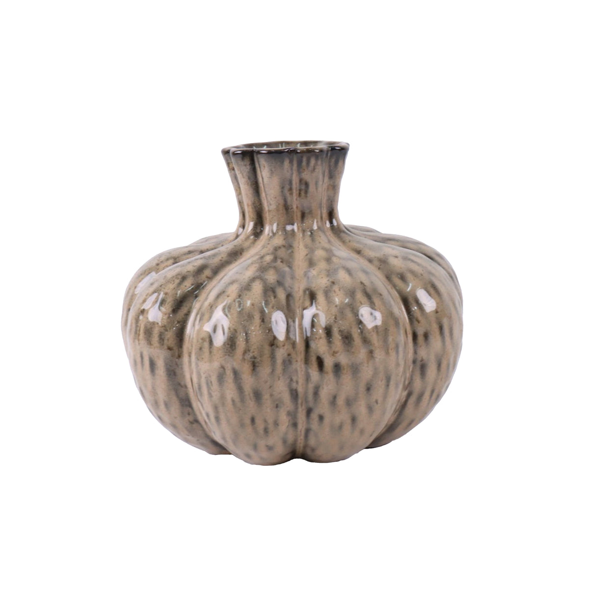 Vase LAOS ceramic Ø28x24cm soft brown