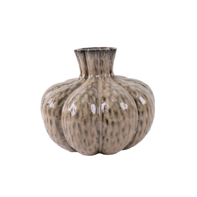 Vase LAOS ceramic Ø28x24cm soft brown