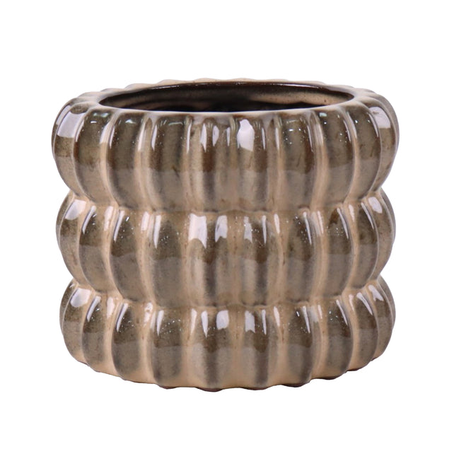 Topf BURMA Keramik Ø24x17cm softbraun