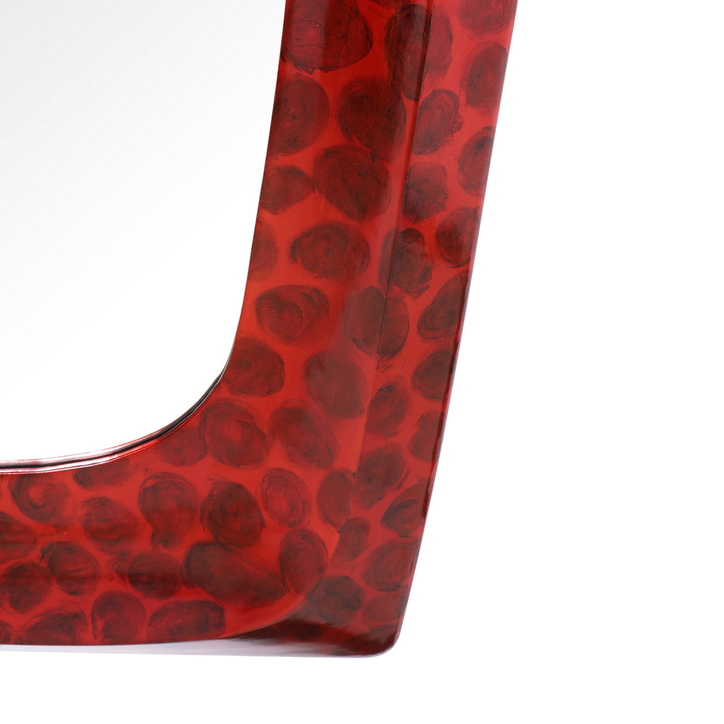 Spiegel VANCOUVER 99x204x6cm rood