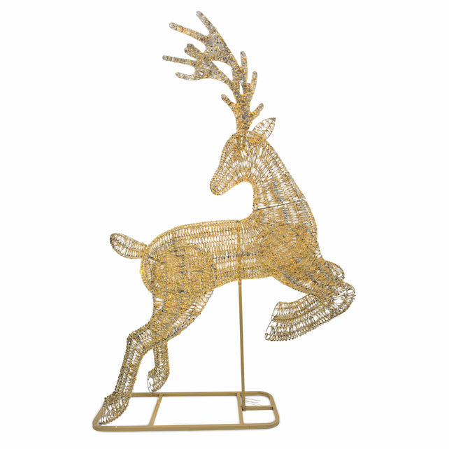 Dekoratives Rentier DASHER mit LED 204x66x323cm