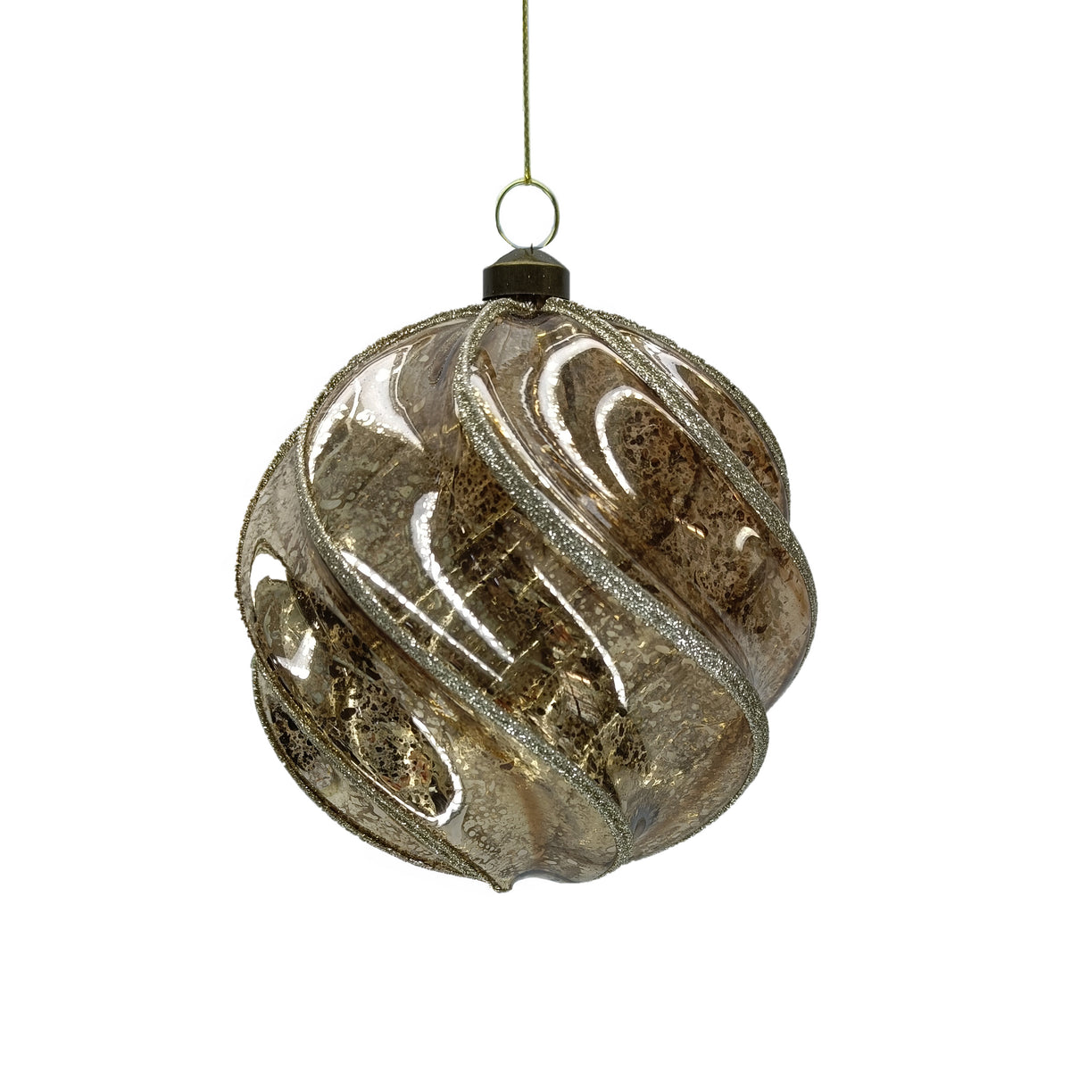 X-mas hanger FEAST set/4 Ø10cm brown