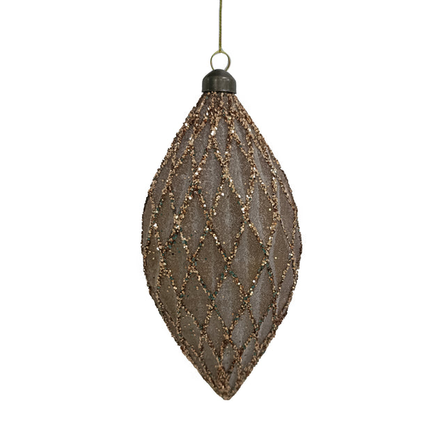 X-mas hanger FEAST Ø10X21cm brown