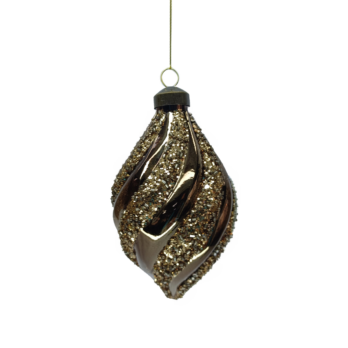 X-mas hanger FEAST Ø8X15cm brown