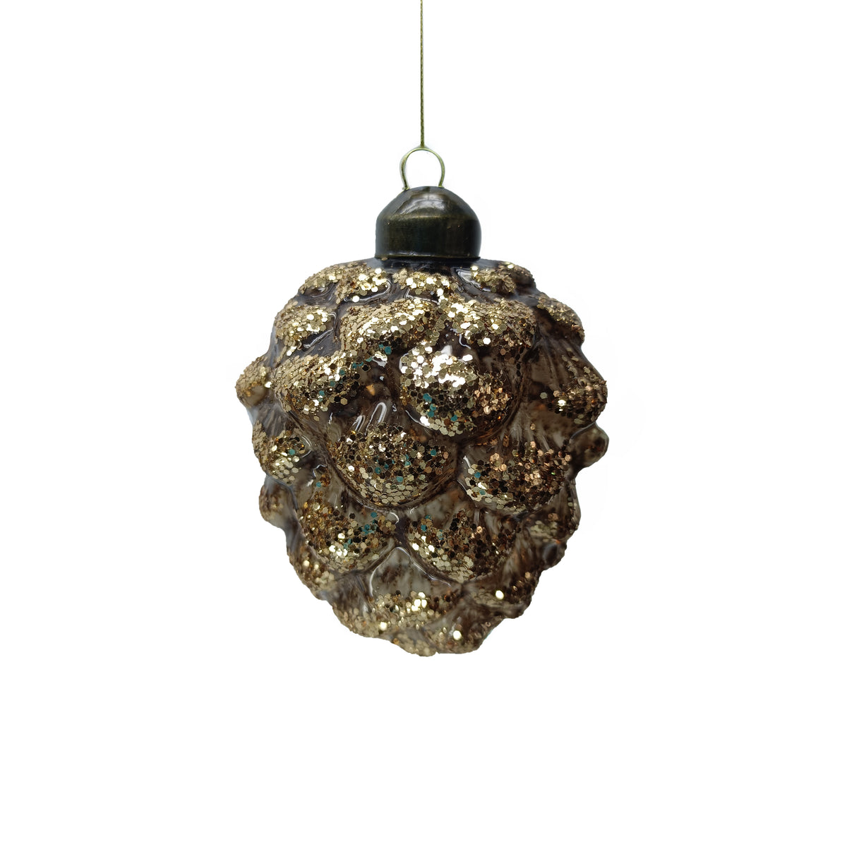 Weihnachtsbaumanhänger FESTMAHL 4er-Set Ø7X10cm braun
