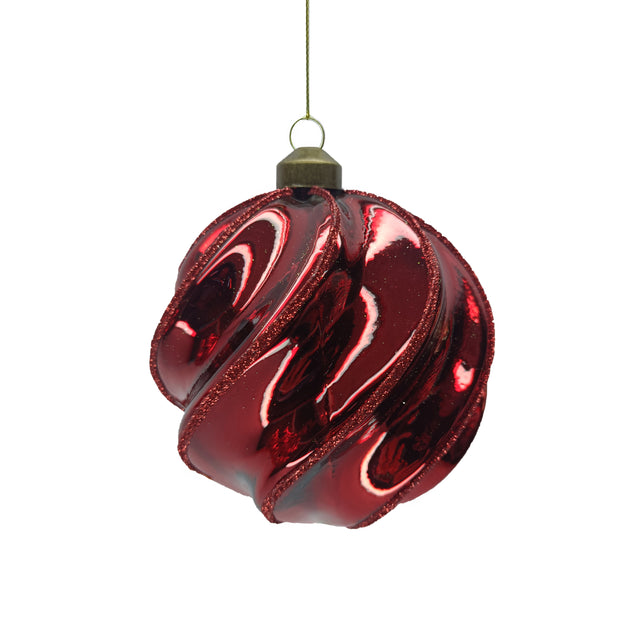 Weihnachtsanhänger CELEBRATION Ø12cm rot
