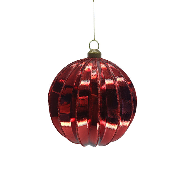 X-mas hanger CELEBRATION set/4 Ø10cm red