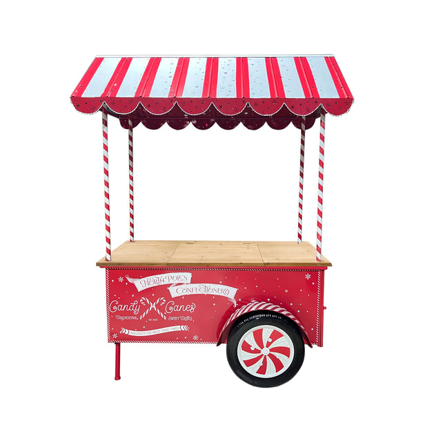 Decoratieve kerstkar JOLLY 135x71x175cm rood