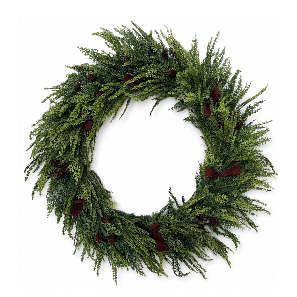 Wreath LEAFAGE Ø100x11cm green