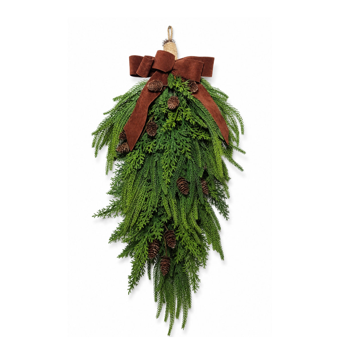 Garland TENDRIL teardrop 71x36x12cm green