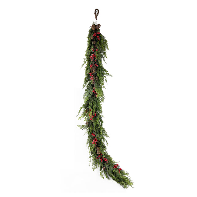 Garland FESTOON pine 182x15x10cm green