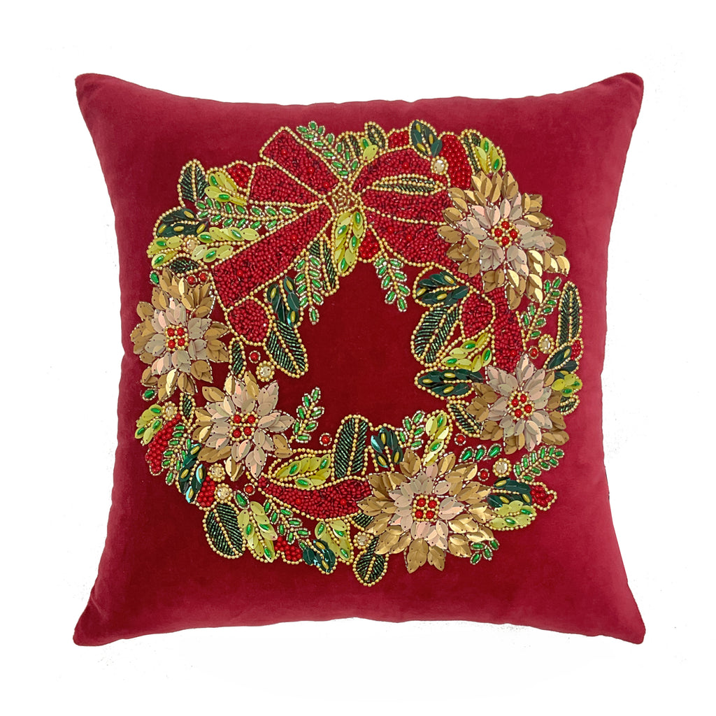 Cushion x-mas JOSIE 45x45cm red