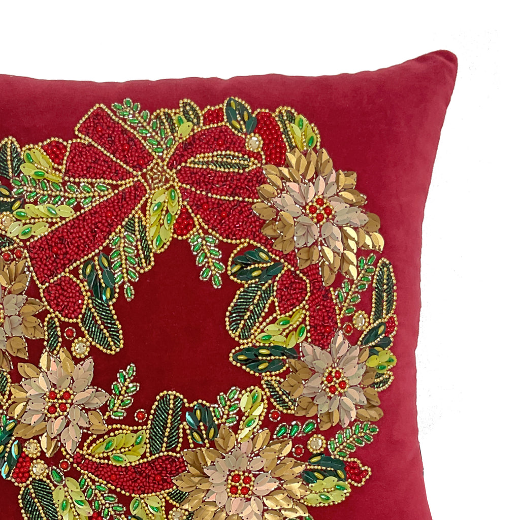 Cushion x-mas JOSIE 45x45cm red