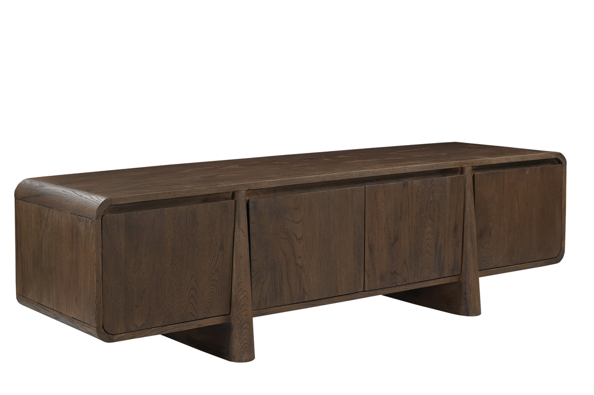 TV cabinet BARNEY 180x50x50cm brown