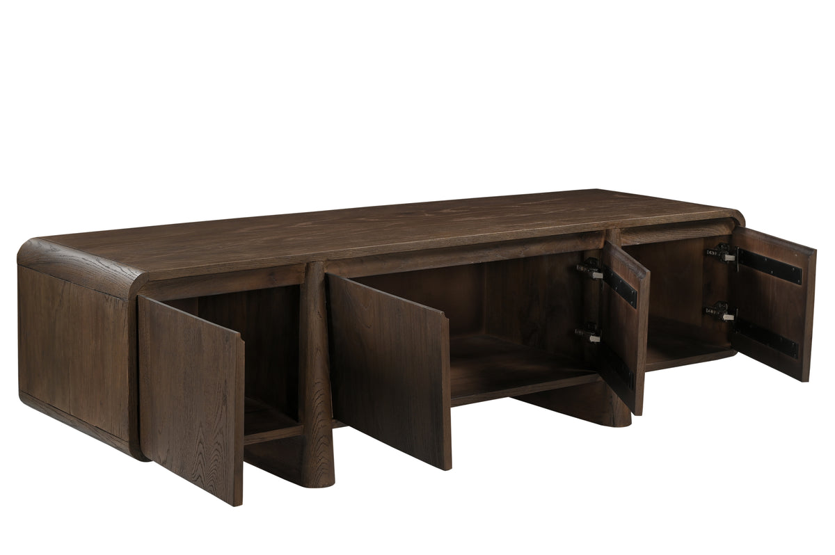TV cabinet BARNEY 180x50x50cm brown