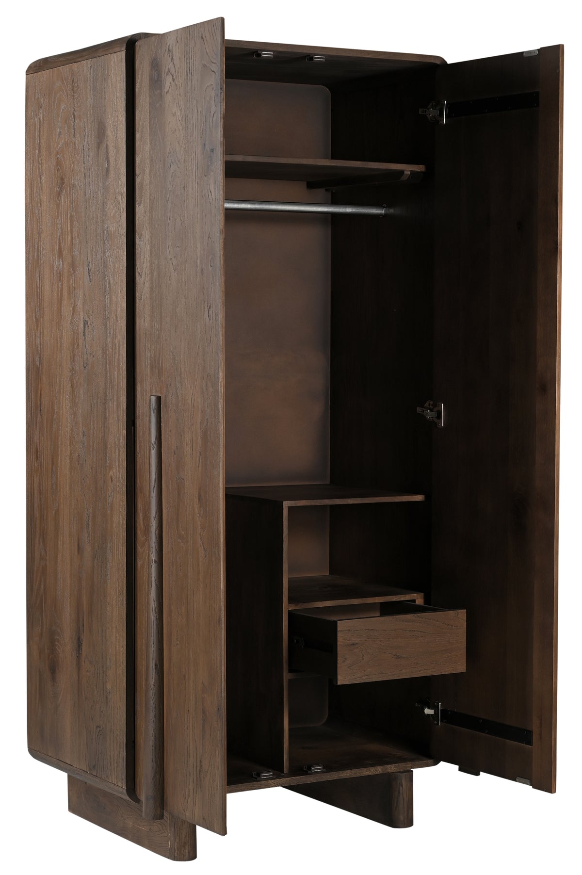 Wardrobe BARNEY 100x60x210cm brown
