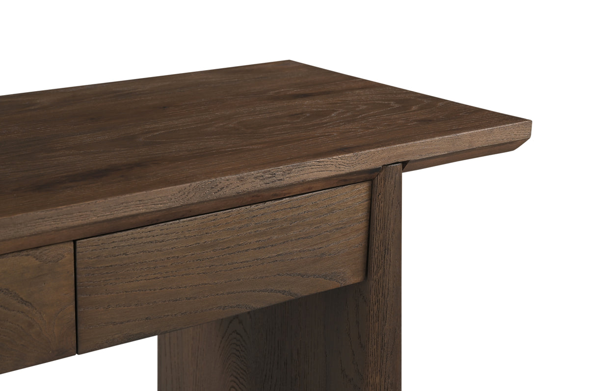 Desk BARNEY 124x50x79cm brown
