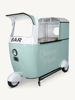 Bar tuk tuk MEHOM w/granite top 215x113x172cm green