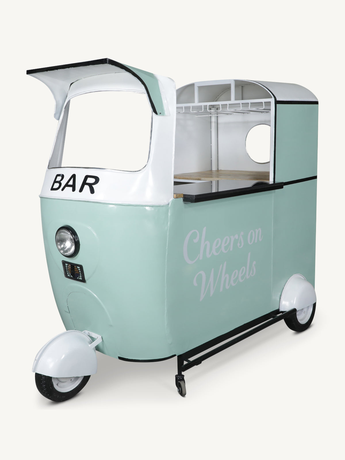 Bar tuk tuk MEHOM w/granite top 215x113x172cm green