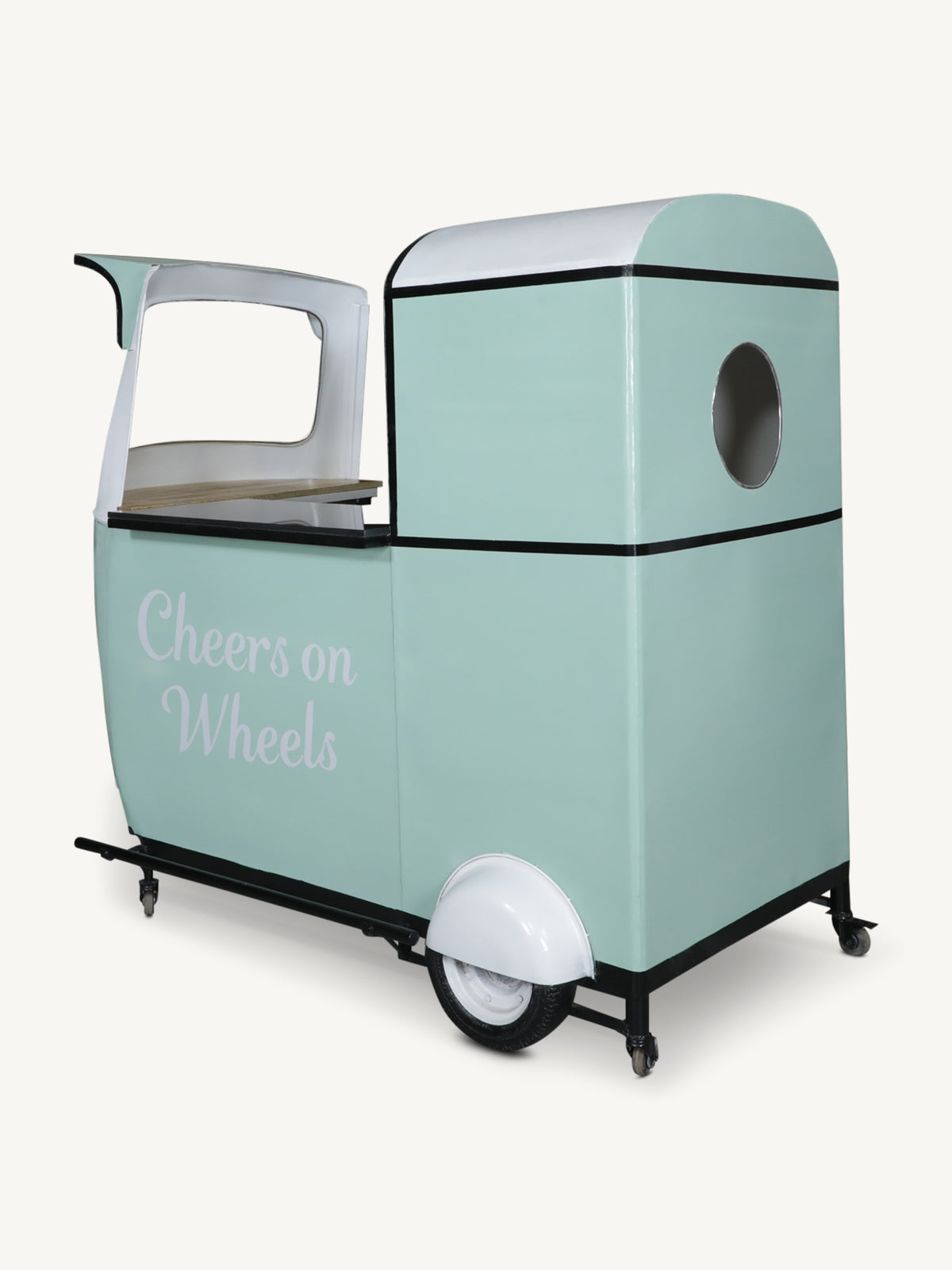 Bar tuk tuk MEHOM w/granite top 215x113x172cm green